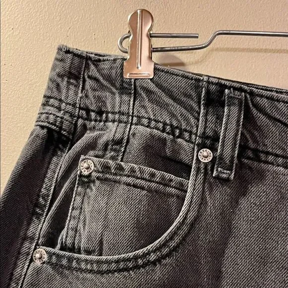 Free People Aster Women's Black Straight Leg Jeans - Picture 3 of 10